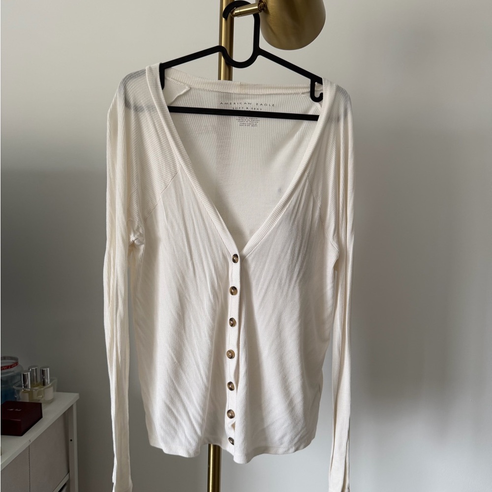 American Eagle Soft Ribbed Cardigan